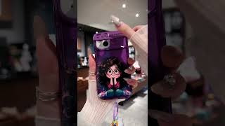 Cartoon Geek Girl Mirror Case with Charm  Peeperly [upl. by Lala]