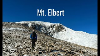 Mt Elbert  Winter ascent on Colorados highest peak [upl. by Akila150]