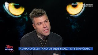 Adriano Celentano difende Fedez quotMi sei piaciutoquot  La vita in diretta 11042024 [upl. by Yesnik]