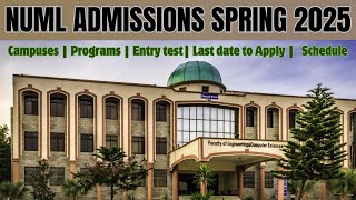 NUML spring Admission 2025  National University of Modern Languages Admissions 2025 Open Admission [upl. by Olen631]