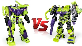 Transformers Combiner Wars Construction Devastator VS Giant Type 61 Vehicle Combine Robot Car Toys [upl. by Ellivnarg]