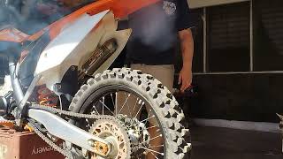 ktm 150 SX  Pro Circuit ti 2 shorty full exhaust  Cold start [upl. by Pelagi]