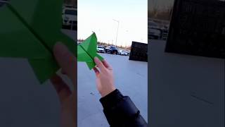 Boomerang Plane ✈️ shortvideo shorts paperairplane boomrang [upl. by Eyahsal85]