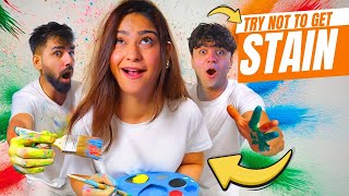 Try Not To Get A Stain Challenge  Rimorav Vlogs [upl. by Abbye]