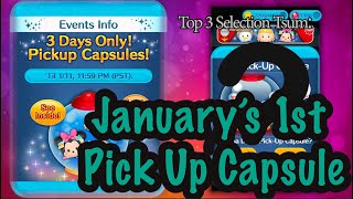 Disney Tsum Tsum  January 1st Pick Up Capsule [upl. by Bosch]