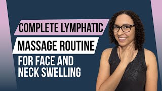 Manual Lymphatic Drainage Routine To Decrease Face and Neck Swelling  Lymphedema Massage [upl. by Walter]