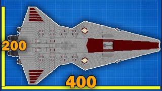 400 BLOCK LONG Venator Star Destroyer Built in Minecraft [upl. by Siblee]