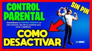 ✅COMO DESACTIVAR LOS CONTROLES PARENTALES DE EPIC GAMES [upl. by Inobe]