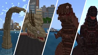 Shin Godzilla is coming Defending from Shin Godzilla evolutions Screen 3  Godzilla Minecraft DLC [upl. by Annahavas491]