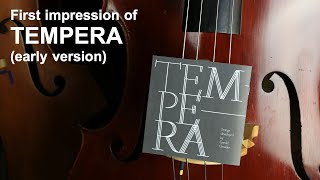 First Impression of Tempera Double Bass Strings  incl a comparison with Spirocore [upl. by Andree]