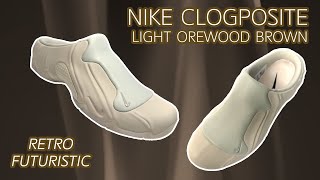 2024 Nike Clogposite Light Orewood Brown and White Mule Review amp On Feet [upl. by Sucerdor394]