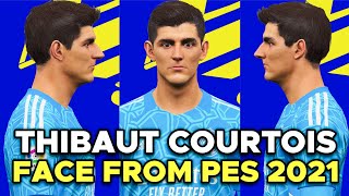 PES 2017 THIBAUT COURTOIS FACE FROM PES 2021  TATTOO  DOWNLOAD [upl. by Ztirf]