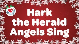 Hark the Herald Angels Sing with Lyrics  Christmas Carol amp Song [upl. by Idieh452]