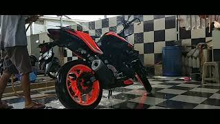 RITUAL MEMANGGIL HUJAN CUCI MOTOR YAMAHA MT25 OYHIKSAN [upl. by Arliene58]