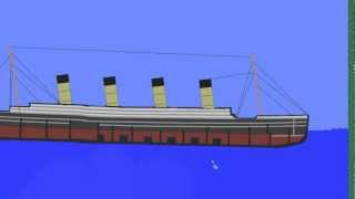 Titanic Physics mit Algodoo Updated Titanic Modell Preview [upl. by Ahsyen]