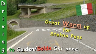 Gentle Scenic drive to SuldenSolda Ortler Italy [upl. by Ahseram]