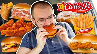 Trying Carls Jr aka Hardees For The FIRST TIME [upl. by Hiller]