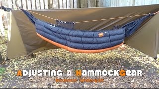 Adjusting a HammockGear Incubator Full Length Underquilt [upl. by Eruza298]