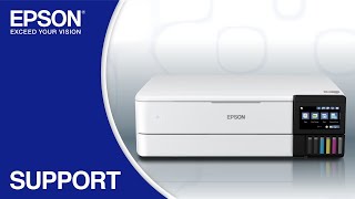 Epson EcoTank Photo ET8550  Wireless Setup Using the Control Panel [upl. by Orlantha162]