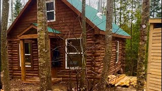 Log cabin built in the Northbuilding an outdoor kitchen in the Canadian wilderness [upl. by Torbert278]