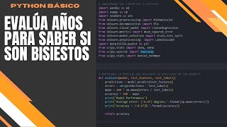 Ejercicios básicos de Python evaluando años para saber si son bisiestos [upl. by Nussbaum403]