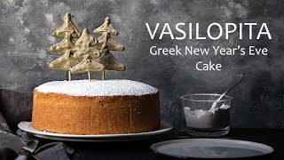 Vasilopita Greek New Years Eve cake [upl. by Tosch]