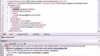 XML Validation with XMLSpys XML Validator [upl. by Kaliski240]