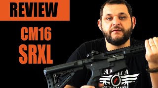 Review COMPLETO rifle airsoft CM16 SRXL GampG [upl. by Alledi]