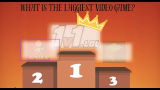 Ranking the laggiest video game [upl. by Bueschel]