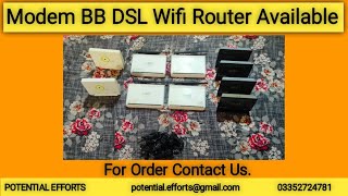 Modem BB DSL Wifi Router Available [upl. by Vadim815]