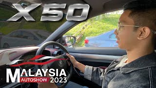 PROTON X50 15 TGDI FLAGSHIP TEST DRIVE REVIEW amp HIGHLIGHTS  MALAYSIA AUTOSHOW 2023 [upl. by Jaenicke]