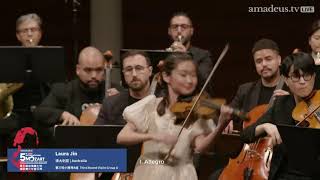 Laura Jin2nd Prize  Mozart Violin Concerto No 4 in D major K 218 [upl. by Nylarahs101]