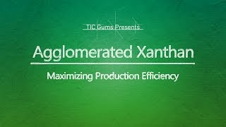 Agglomerated Xanthan  Efficiency Solutions from TIC Gums [upl. by Katzir]