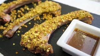 Chuletas de cordero con pistachos  Recetas con cordero [upl. by Lrat354]