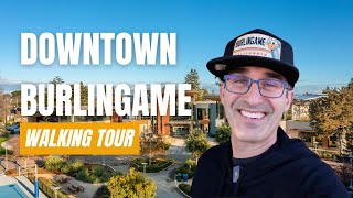 Downtown Burlingame CA Walking Tour  SEE What Its Like To Live In Burlingame CA  Shops amp More [upl. by Yelsehc]