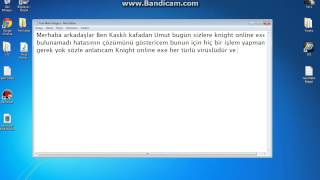 KNİGHT ONLİNE EXE Bulunamadı hatası çözümü [upl. by Spalla]