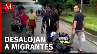 Comunidad de migrantes venezolanos son desalojados tras denuncias de vecinos en Chiapas [upl. by Akkahs]