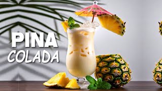 Pina Colada Cocktail Drink Ingredients and Recipe [upl. by Maxie]