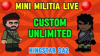 MINI MILITIA LIVE STREAMING CUSTOM UNLIMITED JOIN KINGSTARDA2 LIVE MINIMILITIALIVE [upl. by Melak]