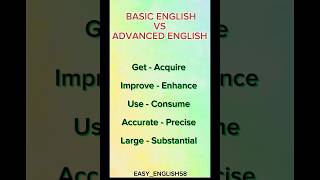 BASIC ENGLISH VS ADVANCED ENGLISH [upl. by Raynata]