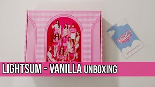 Lightsum  Vanilla Album Unboxing [upl. by Llehcam]