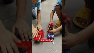 Transforming Toy Cars Robot Car vs Spiderman Car Showdown  Superhero amp Cars Toys [upl. by Etyam]