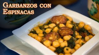 Receta de Garbanzos con Espinacas [upl. by Hamo]