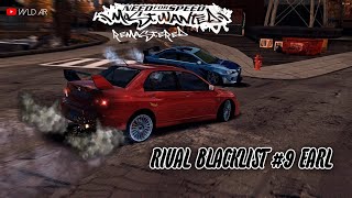 NFS Most Wanted Remastered Rival Challenge Blacklist 9 Earl [upl. by Athiste]