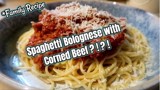 CORNED BEEF SPAGHETTI  YOU HAVE TO TRY THIS [upl. by Eidoc]