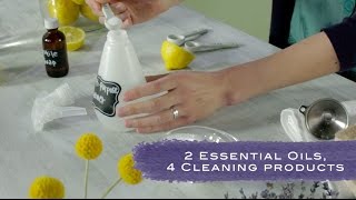 4 Homemade Cleaning Products With Essential Oils [upl. by Niki]