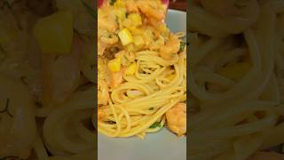 Pasta con camarones 🦐☺️🍳🔥 receta cocinacolombiana recetas [upl. by Edmunda378]