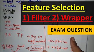 feature selection methods filter vs wrapper in data mining amp machine learning in hindi urdu [upl. by Nyrmac]