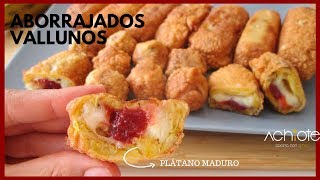 ABORRAJADOS VALLUNOS Plátanos Maduros rellenos con Queso La mejor receta con Plátano Maduro [upl. by Sussi]