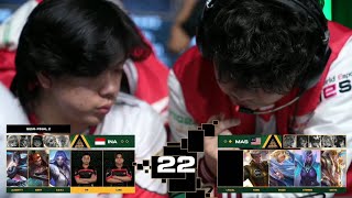 INDONESIA MENGGILA DI GAME 2  indonesia vs malaysia match 2 iesf mlbb [upl. by Ginsburg]